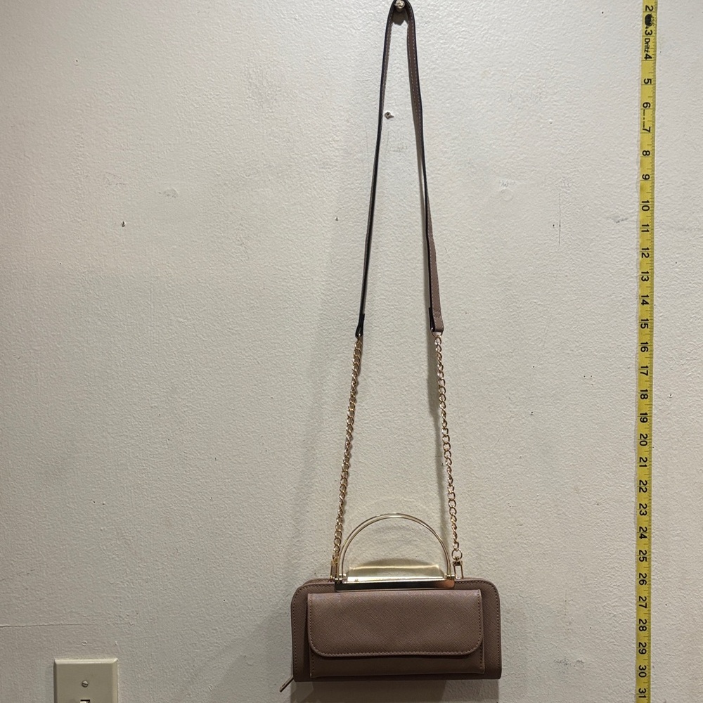 Elegant Brown Leather Shoulder Bag